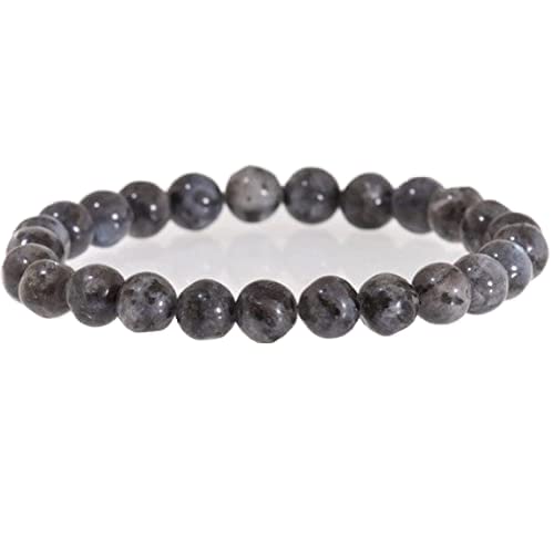 Bracelet labradorite marron 6mm en pierres naturelles pour méditation de luxe