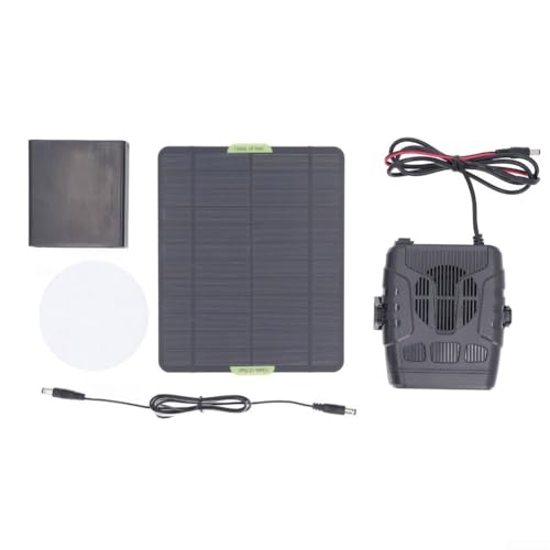 Calentador solar para gallineros, casas de perros e invernaderos pequeños, solución portátil y de calefacción para mascotas y plantas (C)