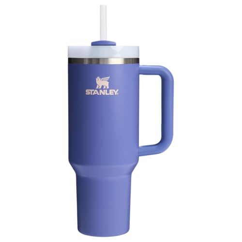 Image of Amazon Exclusive Stanley Quencher H2.0 Tumbler with Handle and Straw 40 oz | Flowstate 3-Position Lid | Cup Holder Compatible for Travel | Insulated Stainless Steel Cup | BPA-Free | Lupine