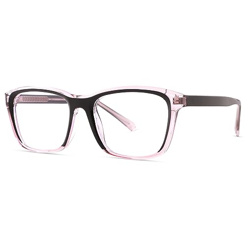 Image of Pro Acme Blue Light Blocking Glasses for Women Men Classic Square Frame Clear Lens Glasses for Computer