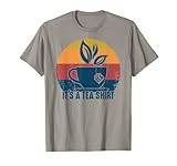 retro vintage i'ts a tea shirt con bustina di tè divertente detto maglietta