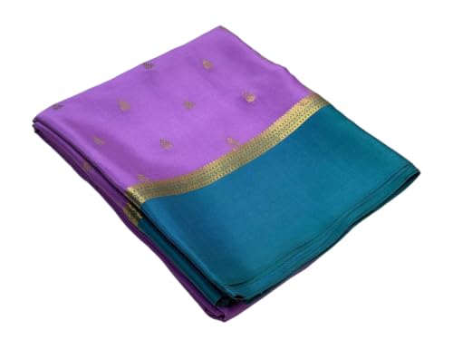 Image of AYYAPPASILK Traditional Women's Semi Mysore Silk Women's Saree with Blouse