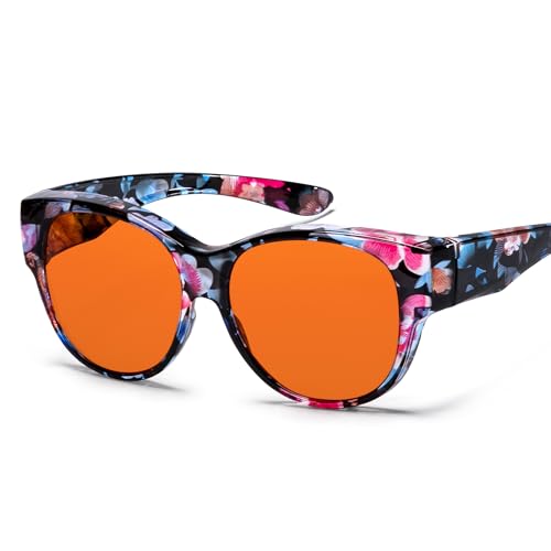 OptiCraft Blue Light Blocking Glasses Wear Over Prescription to Reduce