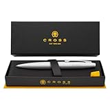 Personalized Cross Calais Ballpoint Pen | Custom Engraved Cross Pen for Men or Women | Perfect Graduation or Office Gift [Lustrous Chrome Finish, Smooth Black Ink]