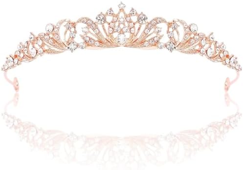 Norhogo Bruiloft bruid, kristal tiara, diadeem, kroon dames tiara met inlay kristallen bloem, koningin kroon decoratie, zilver Norhogo Bruiloft bruid, kristal tiara, diadeem, kroon dames tiara met inlay kristallen bloem, koningin kroon decoratie, zilver