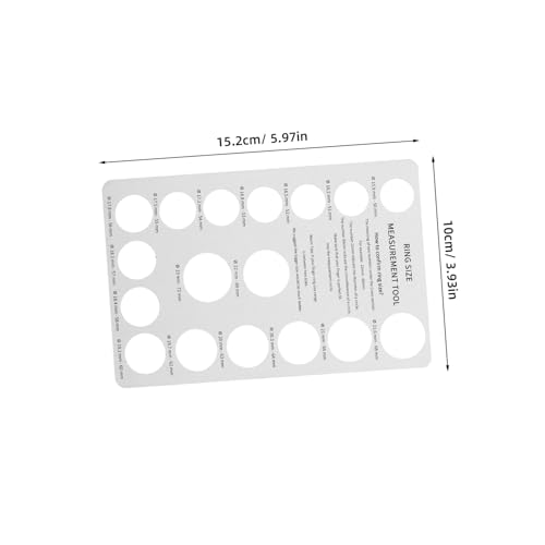 CIMAXIC 2 Pcs Ring Measuring Tool Ring Measuring Gauge Ring Finger Measuring Tool Finger Size Measuring Tool Ring Sizer Gauge Ring Sizing Tool Ring Sizer for Women Paper White