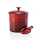 Le Creuset Tierfutterbehälter mit Schaufel, 12,6 x 19 cm, 1.9 l, Spülmaschinengeeignet, Kirschrot, 61402170600099