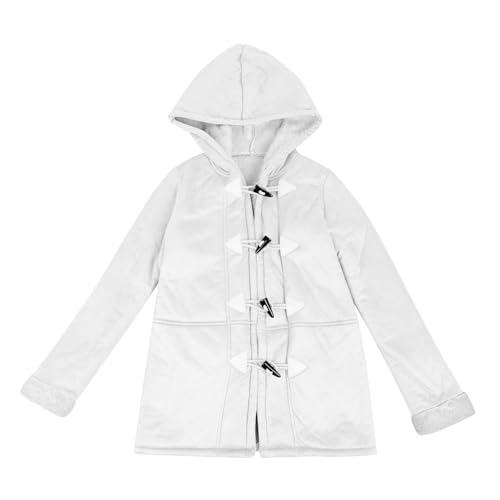 Girls Sherpa Jacket Long Button Down Winter Coats Warm Fleece Lined Suede Leather Jackets Thick Hooded Outerwear2