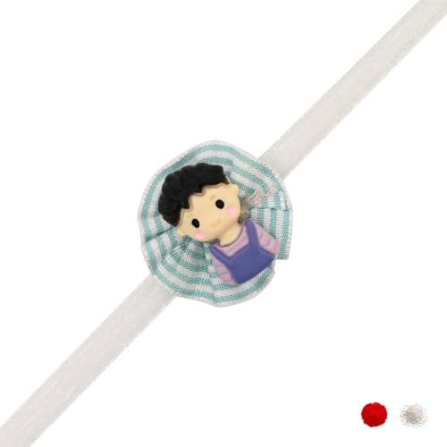 Image of I Jewels Soft Cartoon Character Kids Rakhi With Roli Chawal & Rakshabandhan Card for Bro /Brother /Bhai