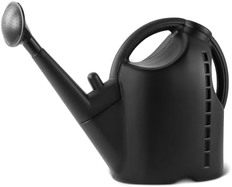 Amazon Basics, Watering Can, Black, 2.64 Gallon Capacity