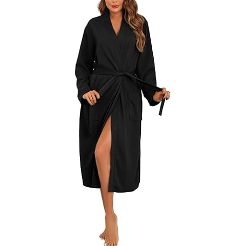 Vlazom Lightweight Waffle Dressing Gown for All Seasons Cover