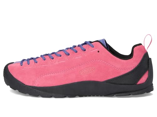 KEEN Women's Jasper Low Height Climbing Approach Style Sneakers, Pink Lemonade/Skipper Blue, 74