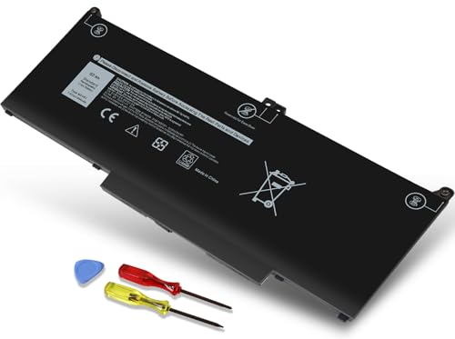 Image of MXV9V Laptop Battery Replacement for Dell Latitude 7400 7300 E7400 E7300, Latitude 5300 5310 2-in-1, for Inspiron 7300 7306 2-in-1 Black Series P96G P97G P99G P100G 5VC2M 829MX 05VC2M 0829MX 60Wh