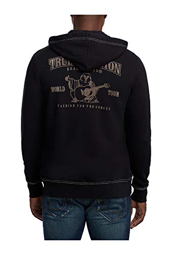 True Religion Men's Classic Logo Long Sleeve Zip Up Hoodie4