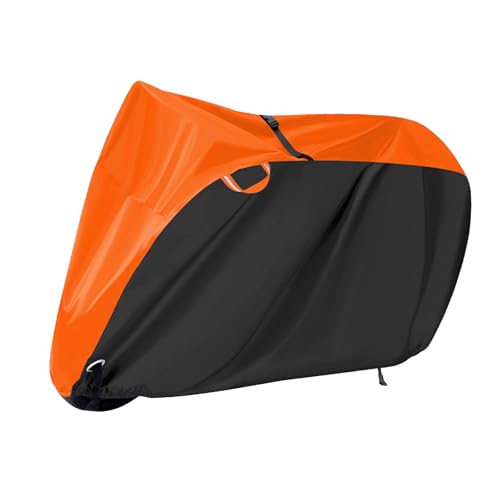 ���]�ԃJ�o�[ �h�� �J�o�[ ���� | 24�C���`����29�C���`�Ή� �d�����]�� �q���悹���]�� �}�}�`���� ���[�h�o�C�N�p | �h���O�� �h�o �h�� 3500mm�ϐ��� �I�b�N�X�t�H�[�h�� - �J�o�[01 - 420D - XL - �I�����W���u���b�N [