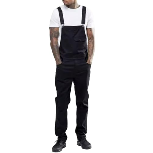 Jeans Pants Trouser Denim Trendy Street Slimming and Casual Straight Leg Shoulder for Men