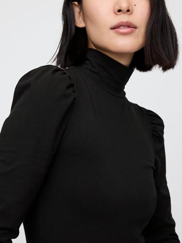 GAP Women's Long Sleeve Puffed Shoulder Turtleneck4