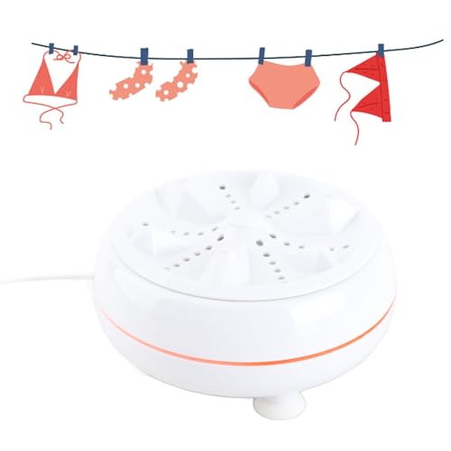 Portable Clothes Washing Machines Turbo Washer 30 Mins Auto Off Mini Portable USB Washing Machine for Clothes and Dishes Home Business Travel Camping