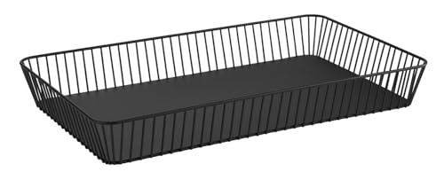 APS 30414 GN 1/1 Korb URBAN, Metall, 53 x 32,5 cm, Höhe 7,5 cm, schwarz – Ansicht 1