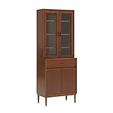 【カリモク正規品】カリモク60 ガラストップ キャビネット 棚 ウォールナット E36250NWK(設置・組立・引き取りサービスあり ※一部地域のみ)