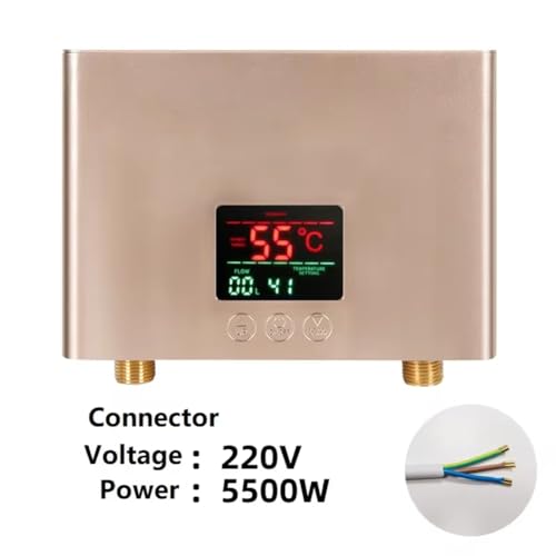 Chauffe-eau instantané 5500W compact à chauffage électrique rapide de douche - 7
