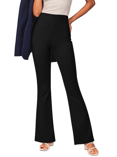 NIMIN Work Pants Women Business Casual Dress Trousers Stretchy High Waisted Pull On Flare Office Slacks 2025 Outfits4