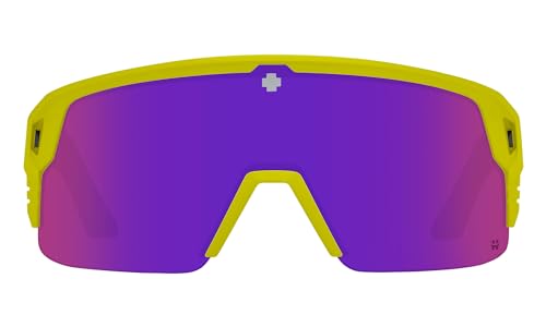 Image of SPY Optic Monolith 5050, Cylindrical Shield Semi-rimless Sunglasses, Color and Contrast Enhancing Lenses