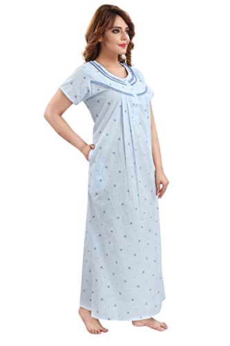 Image of Soulemo Women's Polycotton Printed Maxi Nighty