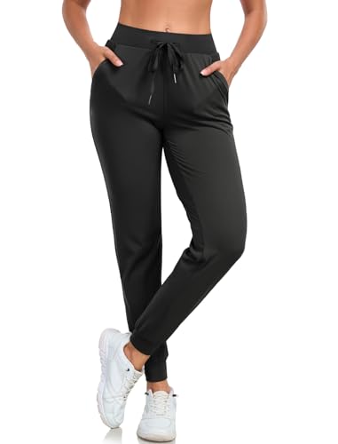 Women's Joggers Pants with Pockets Drawstring High Waisted Tapered Sweatpants for Women Lounge Workout Yoga Running4