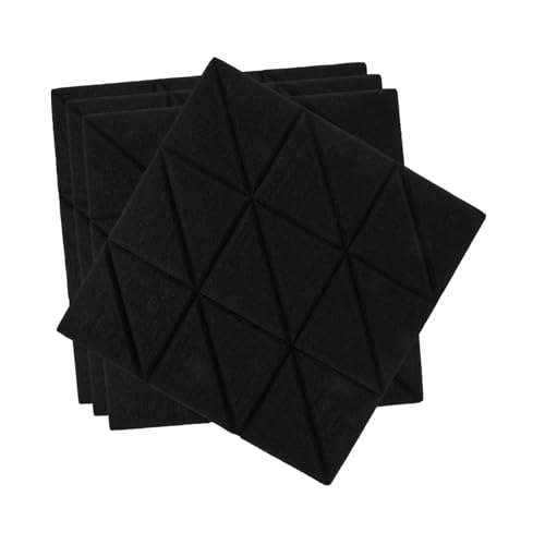 Panel acústico insonorizante autoadhesivo 4 piezas, absorber sonido, alta densidad para estudio en casa, oficina, resistente al fuego miniatura 1