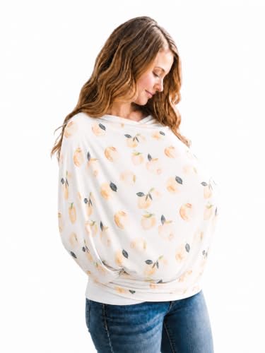 Image of Copper Pearl Nursing Cover for Breastfeeding – Multi-Use Baby Car Seat Cover, Stroller Cover & Breast Feeding Cover Up for Women, Stretchy Breathable High Quality Cover for Boy or Girl, Caroline