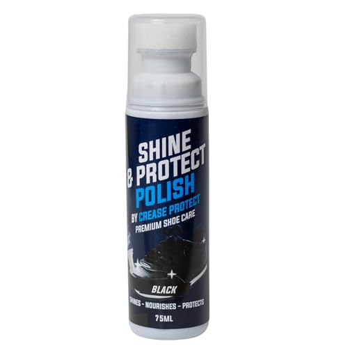 Shine & Protect Polish - Colour Restorer For Sneakers Canvas & Leather shoes (Black Pack of 1)