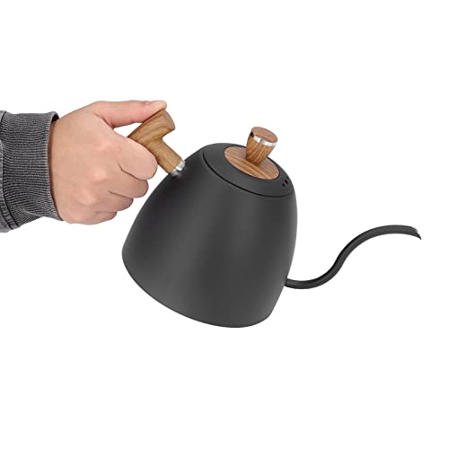 Tetera de acero inoxidable 800ml con pico de cuello de ganso miniatura 4