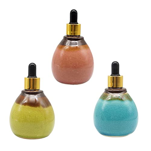 Happyupcity 1 x grüne gehobene leere nachfüllbare Glasflasche für Kosmetik, Creme, Lotion, Pumpflasche, Duschgel, ätherisches Öl, Shampoo, Probe, Presse, Behälter, Kosmetik-Spender (30 ml)