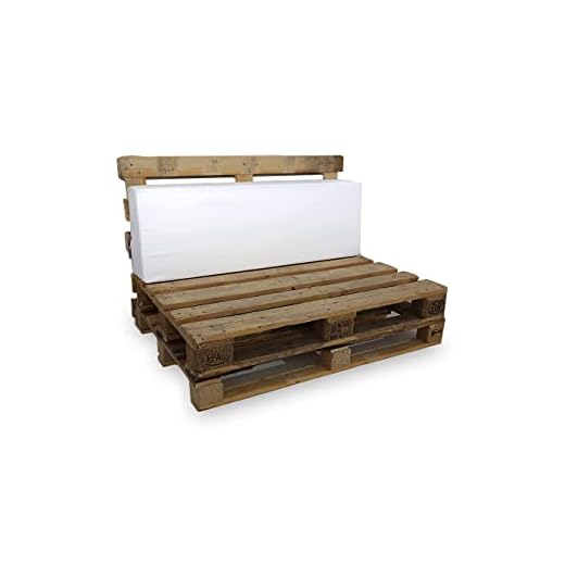 Respaldo de Espuma enfundado en Blanco para Sofá Palet