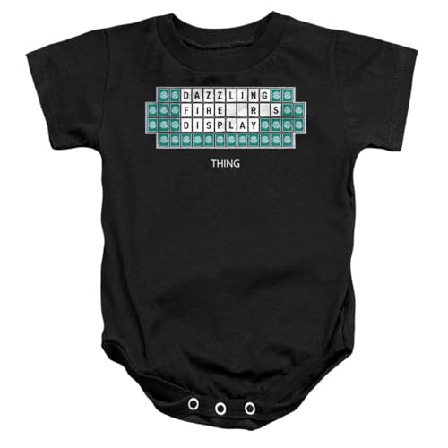 Popfunk Wheel of Fortune Fireworks Unisex Infant Snap Suit for Baby, Black, Small