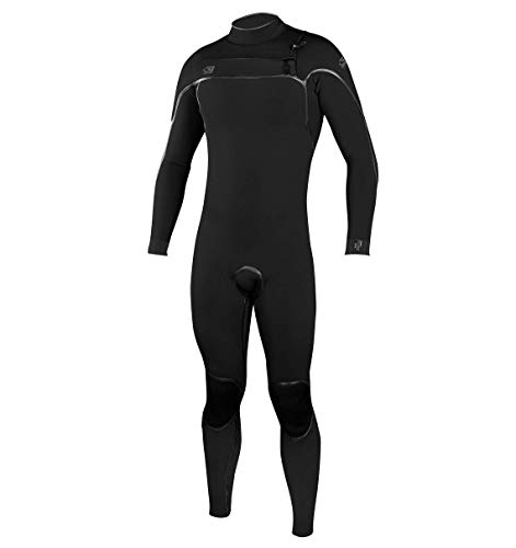 O'Neill Men's Psycho One 3/2mm Chest Zip Full Wetsuit, Black/Black, Small