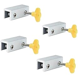 4 Piezas De Cerradura De Ventana Corrediza, Hebilla De Cerradura De Puerta De Granero, Kit De Hardware De Gancho, Pestillo De Puerta De Seguridad, Pestillo De Bloqueo De Gancho Para Granero, Jardín