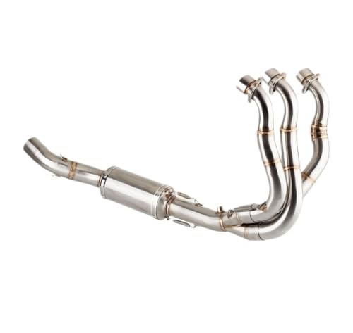 Tuyau d'échappement reliant silencieux Trident 660 section centrale moto 2021-2025