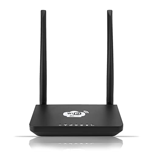 WiFi Wireless Router,4G LTE CPE Pluggable Card Router,with SIM Card Slot Unlocked Version,150Mbps WiFi Hotspot,Support T-Mobile At&T [CP7 America Version] (Black)
