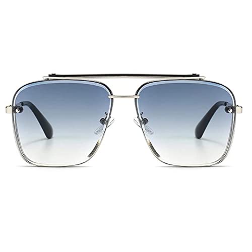 Image of Dervin UV Protected Driving Pilot Gradient Square Metal Body Sunglasses for Men and Women