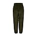 Women's Plush Fluffy Joggers Fashion Casual Fall Winter Fleece Pajama Pants Elastic Waisted Pj Bottoms Lounge Pants Army Green