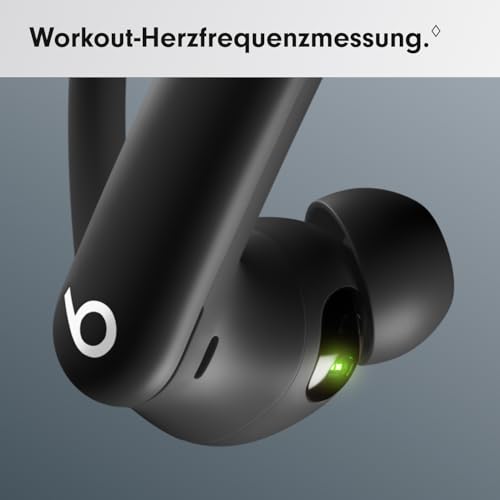Beats Powerbeats Pro 2 Kabellose In-Ear Kopfhörer mit Bluetooth– aktive Geräuschunterdrückung, Herzfrequenzmessung, IPX4, bis zu 45H mit Ladecase, kompatibel mit Apple & Android - Diamantschwarz