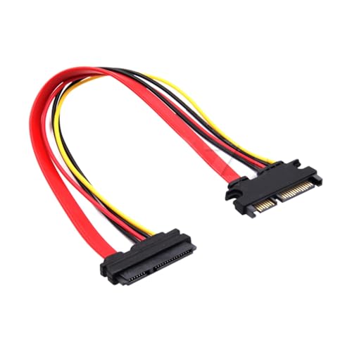 Cable Extensor SATA 22Pin Macho a 7+15 Pin Hembra 30 cm miniatura 2