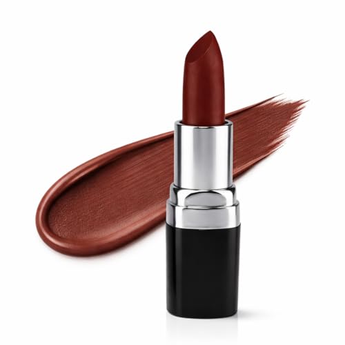 Image of Barva Natural & Moisturising Lipstick 4.3g (Natural Brown 408) | With Pure Ghee & Kokum Butter | Creamy Hydrating Finish | Mineral Colour | Long Lasting Brown Lipstick