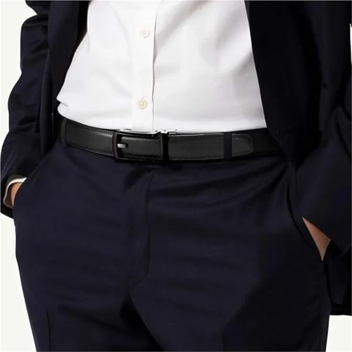 Plus Size Belts Men Leather Belt Strap Automatic Buckle3