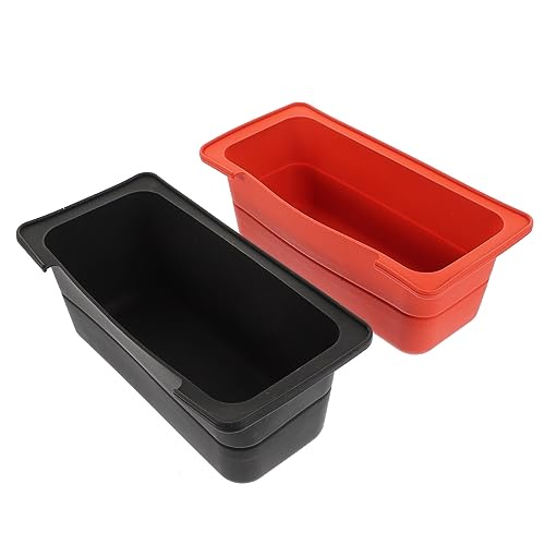 IWOWHERO Outdoor Cooking Essential 2 Silicone Drip Pan Liners Grease Catcher Liner for Easy Cleaning