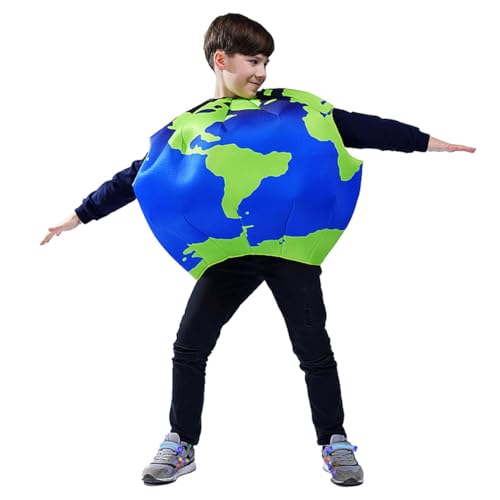 Disfraz Globo Terráqueo para Niños Azul y Verde miniatura 2