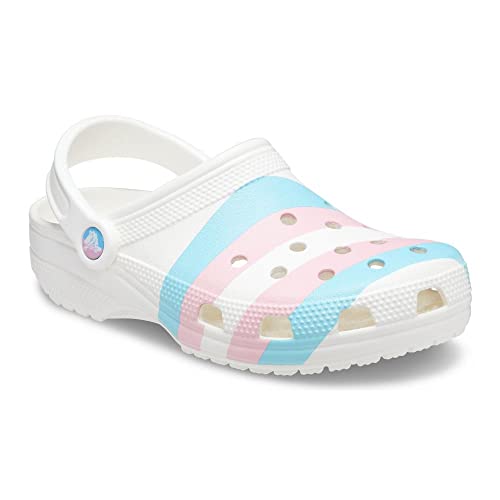 Image of Crocs Unisex Men's and Women's Classic Graphic Clog, Multi, 7 US