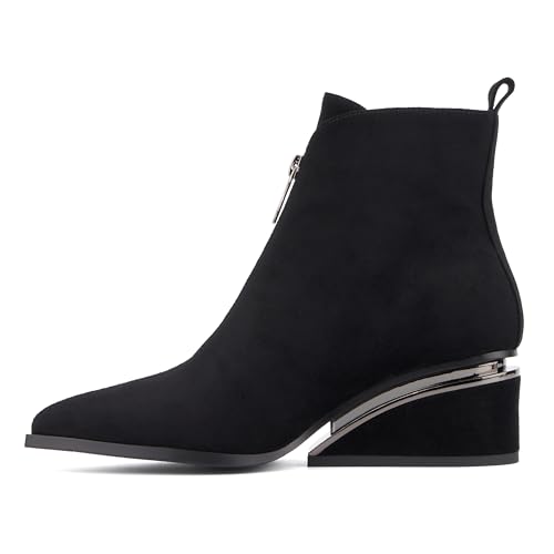 Womens Marion Ankle, Pointed Toe Boots, Flannel Lining, Wedge Rubber Outsole3